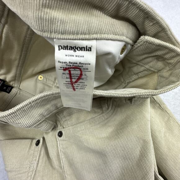 PATAGONIA Women's Tan Corduroy Skinny Pants Size 28 Organic Cotton Outdoors NWT - Picture 5 of 5